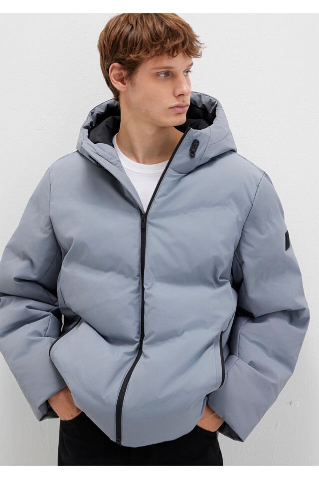 MAVİ ERKEK KAPÜŞONLU CEKET Gece Gri 0110651-85550