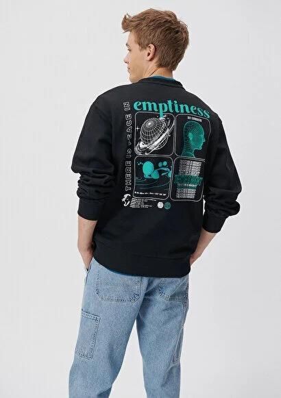 MAVİ ERKEK THE FUTURE IS BRIGHT BASKILI SWEATSHIRT 0S10038-900