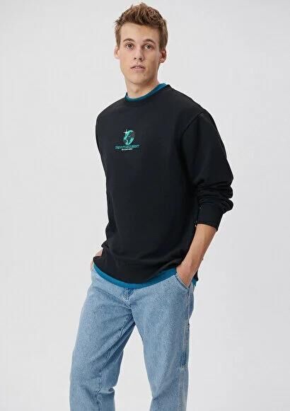 MAVİ ERKEK THE FUTURE IS BRIGHT BASKILI SWEATSHIRT 0S10038-900