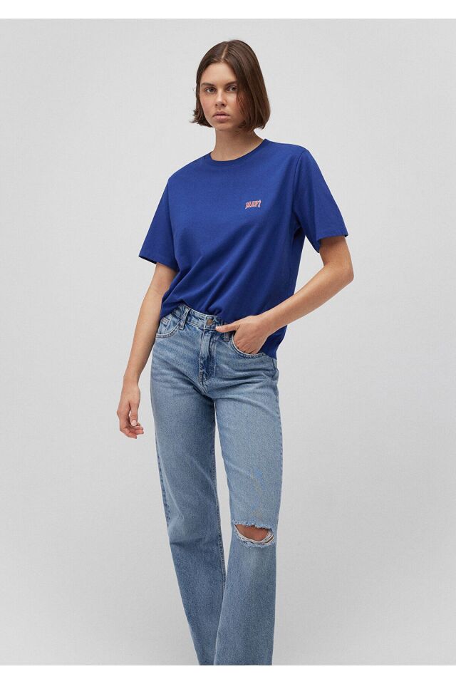 MAVİ KADIN MAVİ LOGO TİŞÖRT Blueprint 1611900-88287