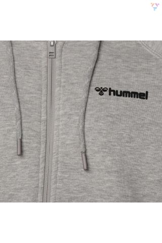 HUMMEL ERKEK FERMUARLI HOODIE HMLWESLEY ZIP HOODIE 921739 GREY MELANGE - XL