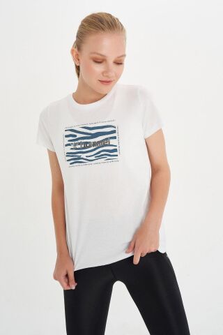 HUMMEL KADIN KISA KOL T-SHIRT FLOS T-SHIRT S/S 911504