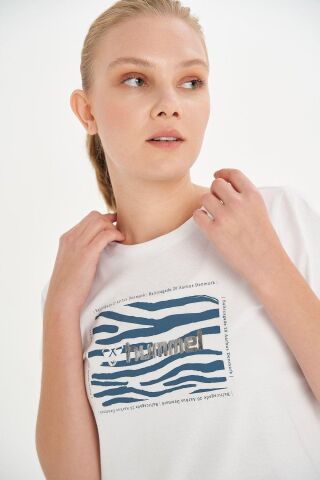 HUMMEL KADIN KISA KOL T-SHIRT FLOS T-SHIRT S/S 911504