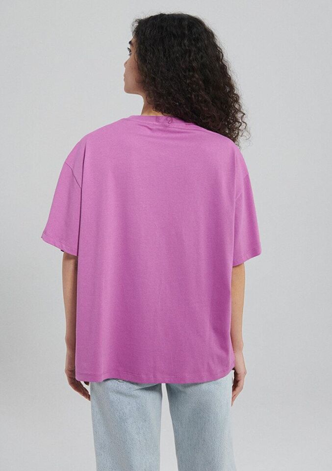 MAVİ KADIN MAVİ BASKILI TİŞÖRT Açık Mor 1600843-84032