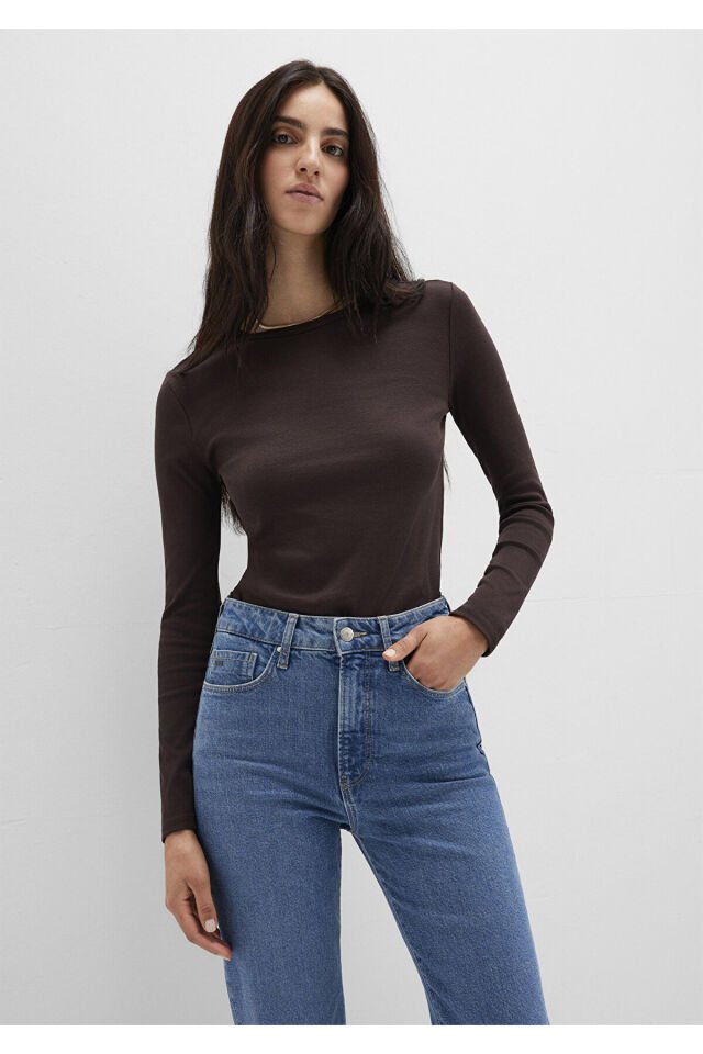 MAVİ KADIN UZUN KOLLU BASIC Black Coffee 1613619-70240