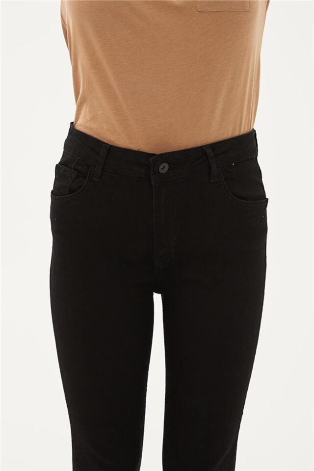 FASHION FRIENDS KADIN DENİM PANTOLON 23Y-PNT0565K1 SİYAH - 27