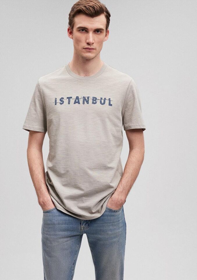 MAVİ ERKEK İSTANBUL TİŞÖRT Açık Gri 066282-31935