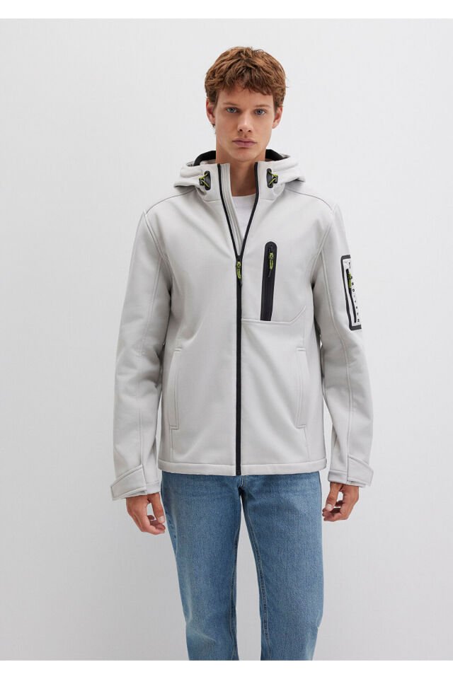 MAVİ ERKEK KAPÜŞONLU CEKET Açık Gri 0110264-70074