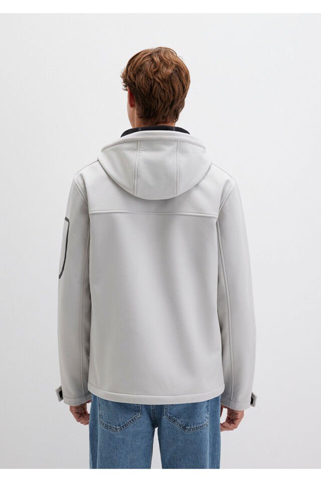 MAVİ ERKEK KAPÜŞONLU CEKET Açık Gri 0110264-70074