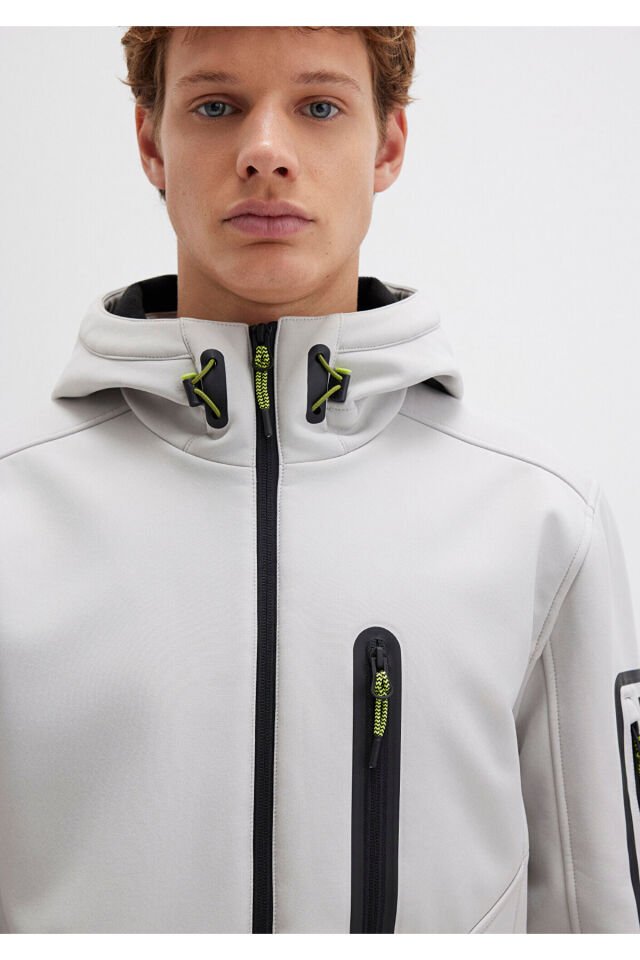 MAVİ ERKEK KAPÜŞONLU CEKET Açık Gri 0110264-70074