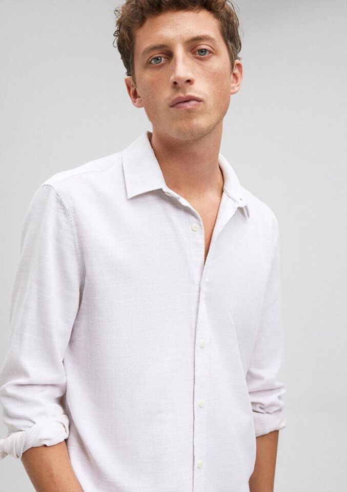 MAVİ ERKEK UZUN KOLLU GÖMLEK Uçuk bej 0210053-70004