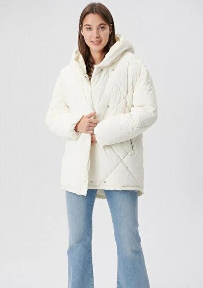 MAVİ KADIN HOODED JACKET Kırık Beyaz 1110087-70052