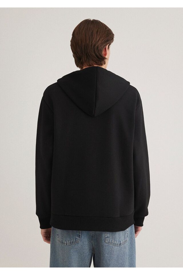 MAVİ ERKEK FERMUARLI SWEATSHIRT Siyah 066979-900