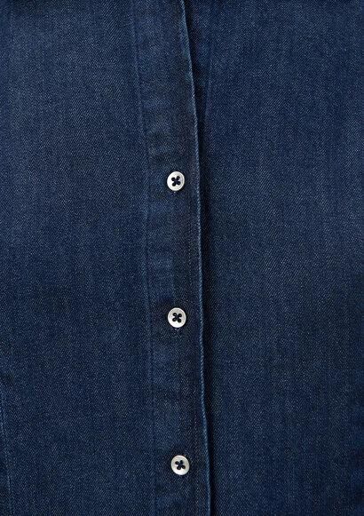 MAVİ KADIN DENİM GÖRÜNÜMLÜ GÖMLEK DARK INDIGO 1210625-85481