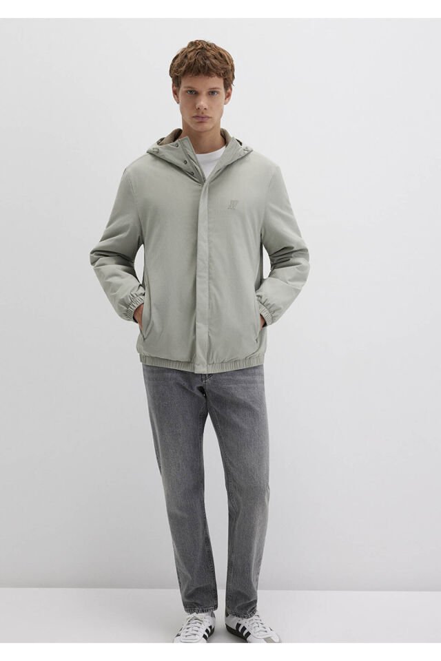 MAVİ ERKEK KAPÜŞONLU CEKET Gölge gri 0110614-71484