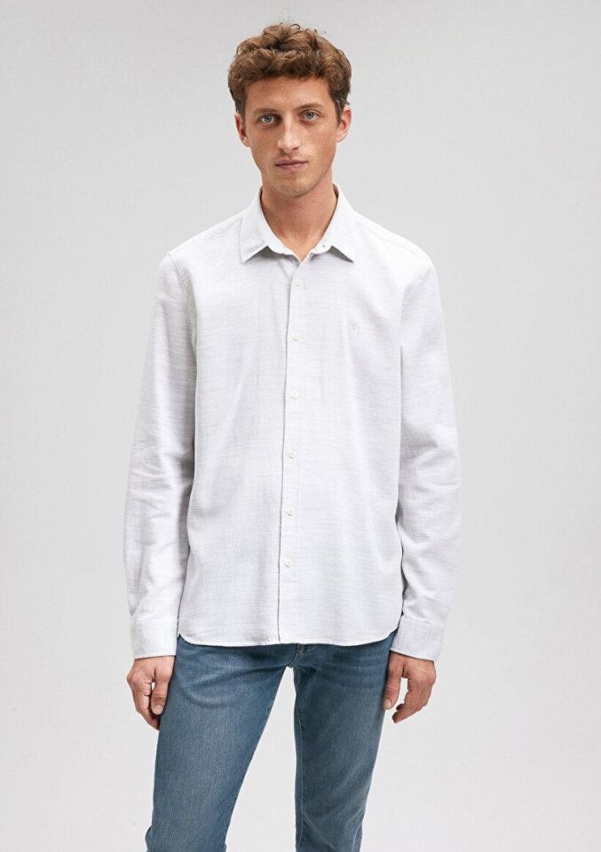 MAVİ ERKEK UZUN KOLLU GÖMLEK Zeytinyağ Yeşili 0210053-71807