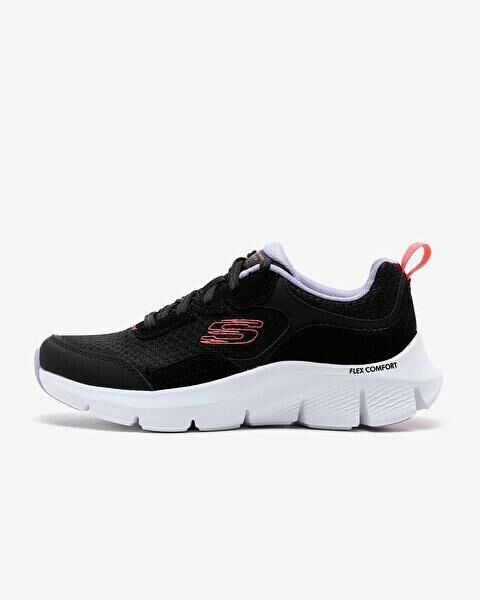 SKECHERS KADIN SİYAH/ÇOKLU FLEX COMFORT SPOR AYAKKABI 149885 BKMT