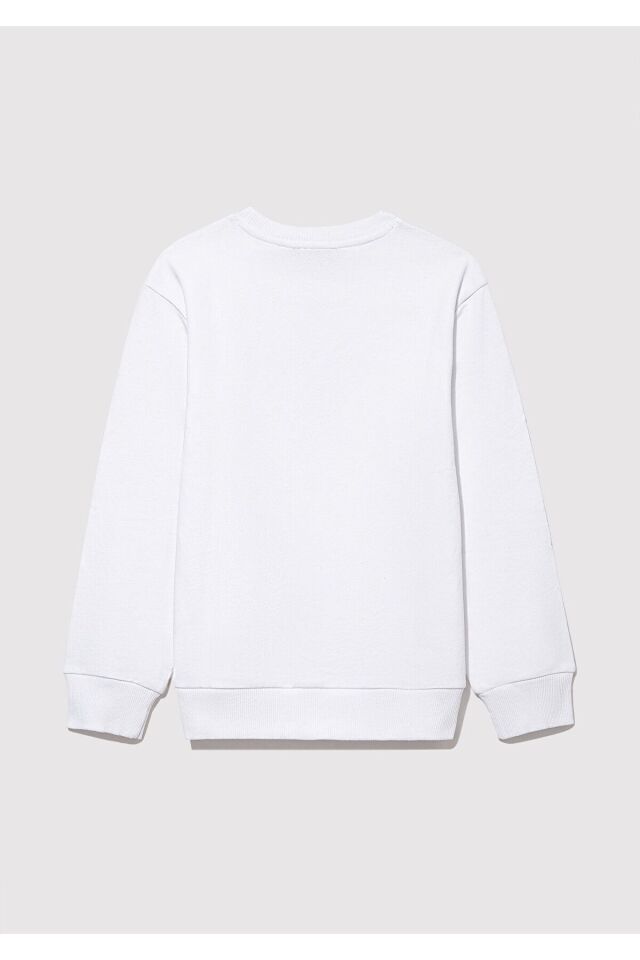 MAVİ ÇOCUK MIAV BASKILI SWEATSHIRTS Beyaz 6610031-602