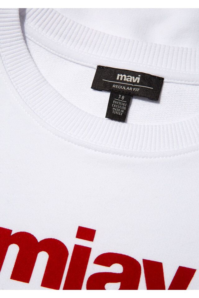MAVİ ÇOCUK MIAV BASKILI SWEATSHIRTS Beyaz 6610031-602