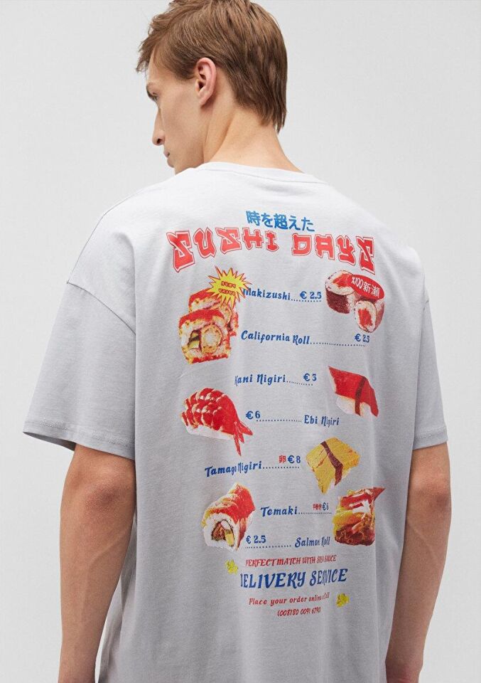 MAVİ ERKEK SUSHI DAYS TİŞÖRT Pearl Blue 0612248-70802