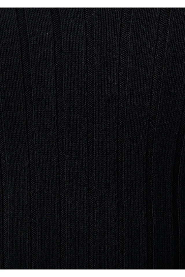 MAVİ KADIN V YAKA KAZAK Siyah 1710300-900 SİYAH - S