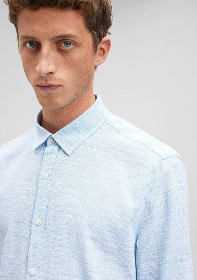 MAVİ ERKEK UZUN KOLLU GÖMLEK Mikonos Mavi 0210053-86798