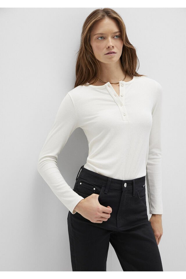 MAVİ KADIN YARIM DÜĞMELİ BASİC Hindistan Cevizi 1613621-80194