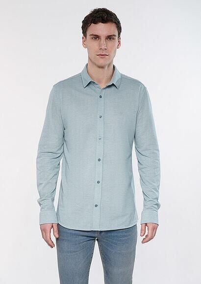 MAVİ ERKEK UZUN KOL GÖMLEK  Kurşun Gri 0210294-35108