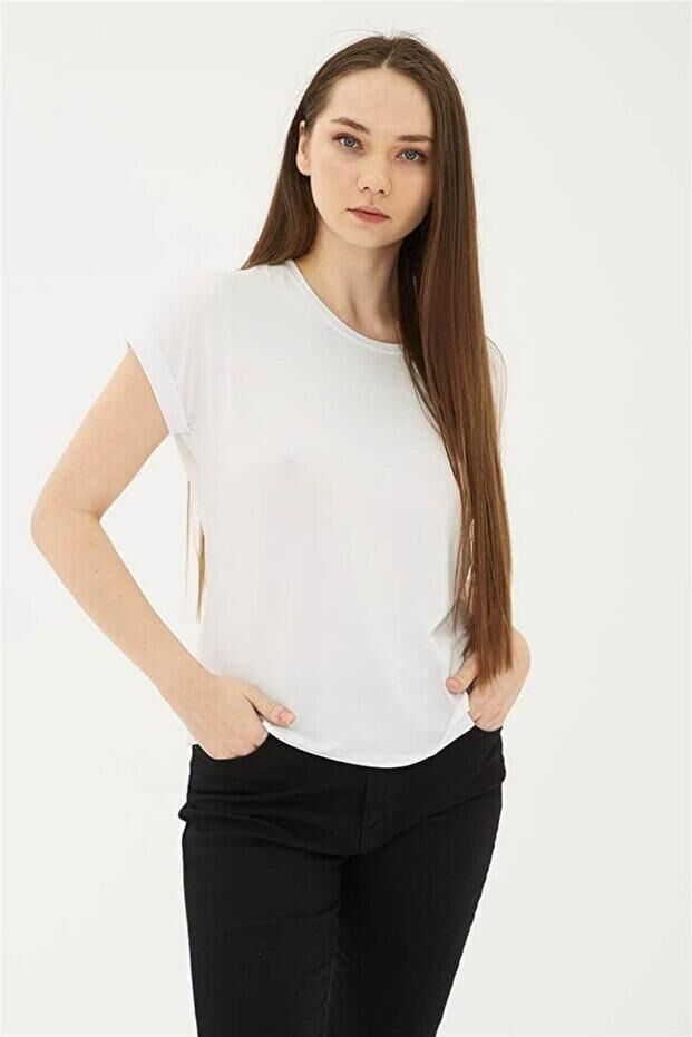 FASHION FRIENDS KADIN BİSİKLET YAKA BLUZ 24Y0194K1