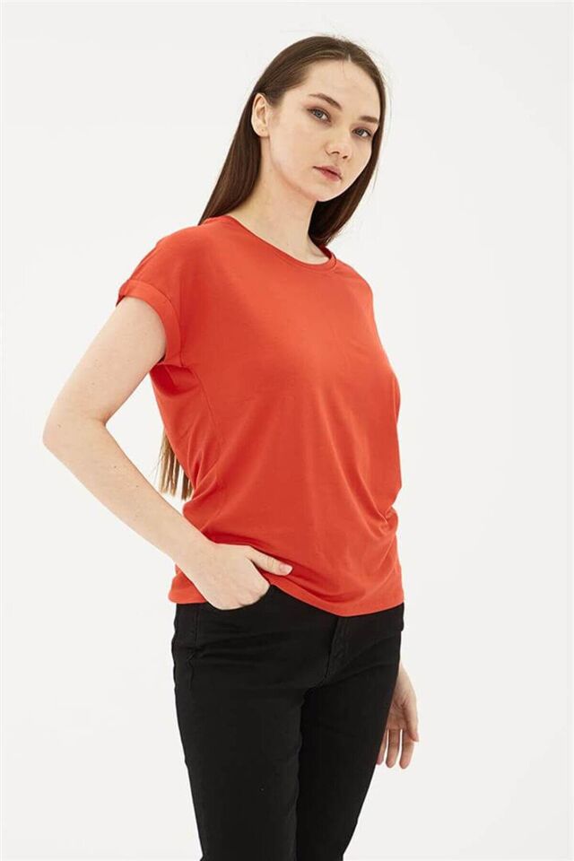 FASHION FRIENDS KADIN BİSİKLET YAKA BLUZ 24Y0194K1