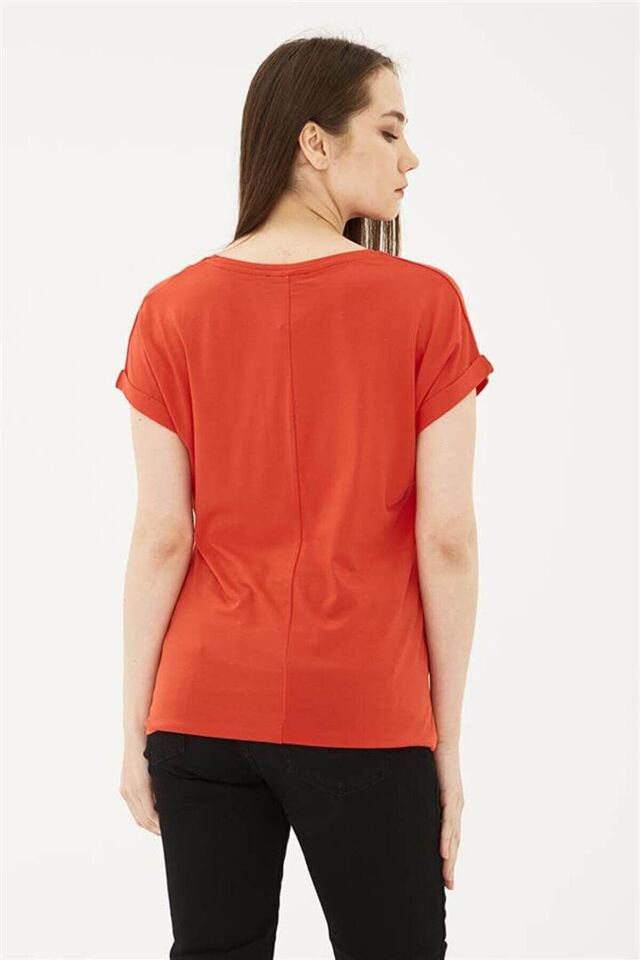 FASHION FRIENDS KADIN BİSİKLET YAKA BLUZ 24Y0194K1