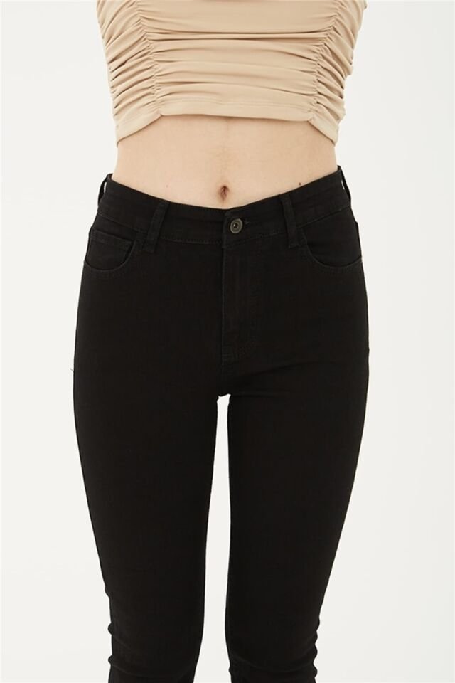 FASHION FRIENDS KADIN DENİM PANTOLON 23Y-PNT0693K1 SİYAH - 30