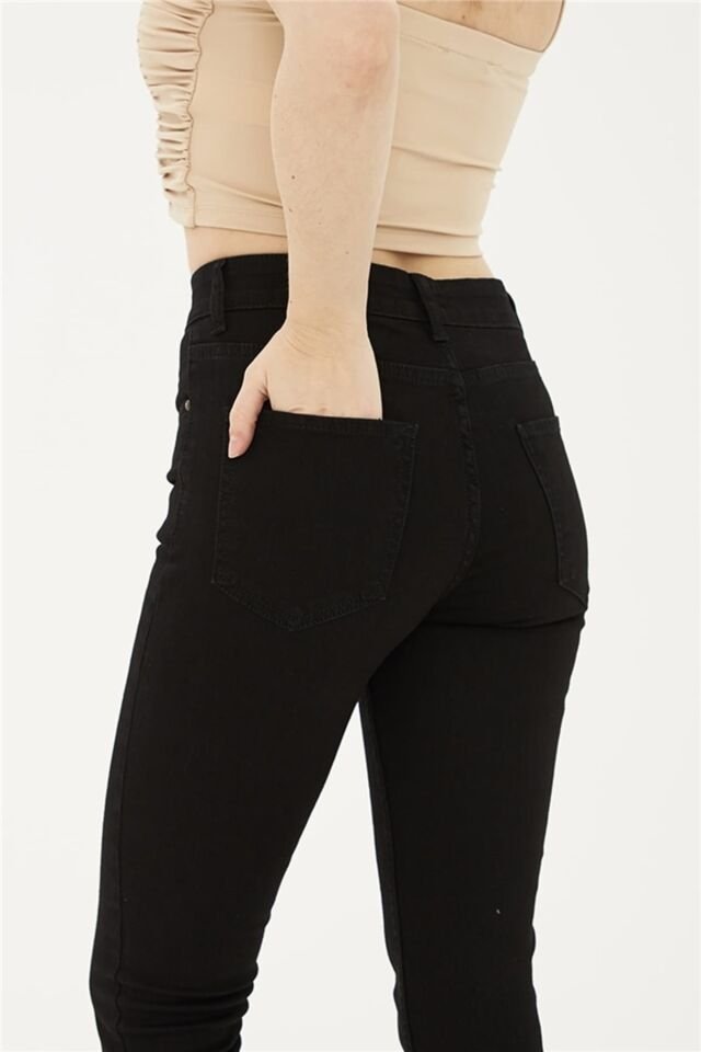 FASHION FRIENDS KADIN DENİM PANTOLON 23Y-PNT0693K1 SİYAH - 30