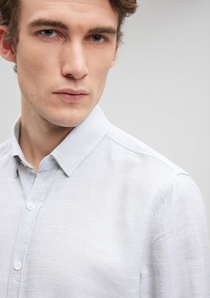 MAVİ ERKEK UZUN KOL GÖMLEK  Küf Yeşili 020579-71787