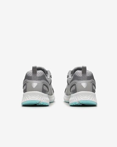SKECHERS KADIN GRİ/TURKUAZ GO RUN CONSISTENT SPOR AYAKKABI 128075 GYTQ