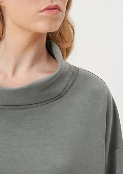 MAVİ KADIN BİSİKLET YAKA SWEATSHIRT Koyu Gri 1S10046-70123