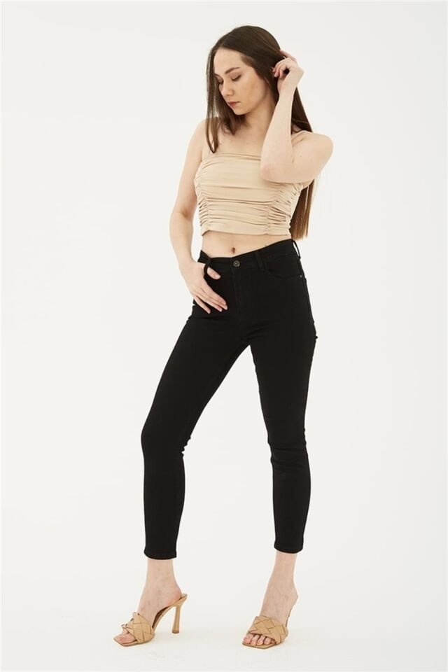 FASHION FRIENDS KADIN DENİM PANTOLON 23Y-PNT0693K1 SİYAH - 29