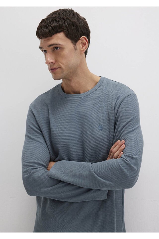 MAVİ ERKEK UZUN KOL PENYE Fırtına Gri 065755-80889