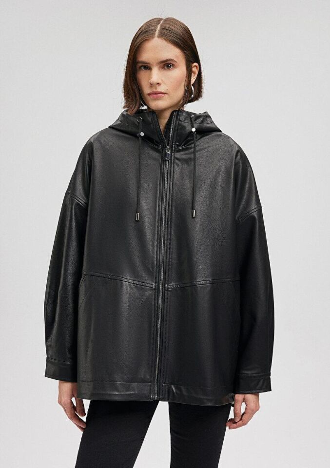 MAVİ KADIN PU CEKET Siyah 1110152-900