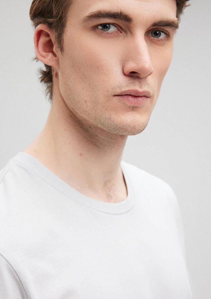 MAVİ ERKEK BASIC BİSİKLET YAKA TİŞÖRT Açık Gri 0610251-70075