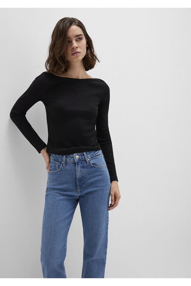 MAVİ KADIN UZUN KOLLU BASIC Siyah 1613622-900