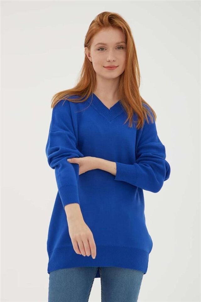 FASHION FRIENDS KADIN V YAKA KAZAK 23K0174K1