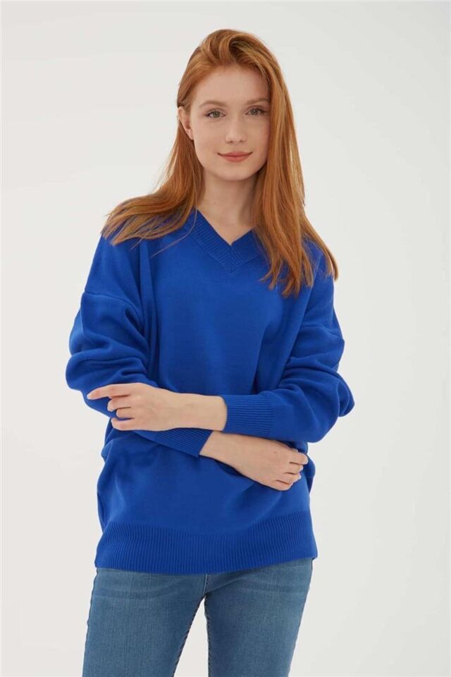 FASHION FRIENDS KADIN V YAKA KAZAK 23K0174K1