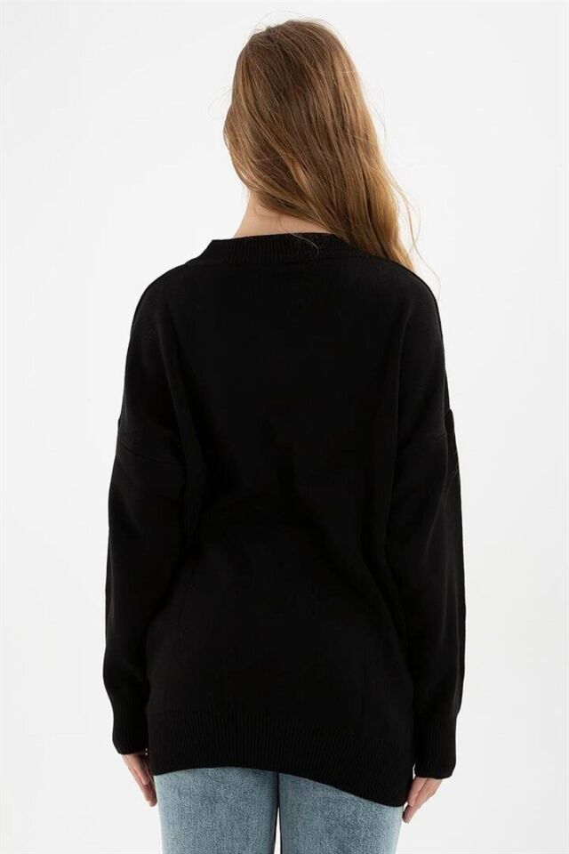 FASHION FRIENDS KADIN V YAKA KAZAK 23K0174K1