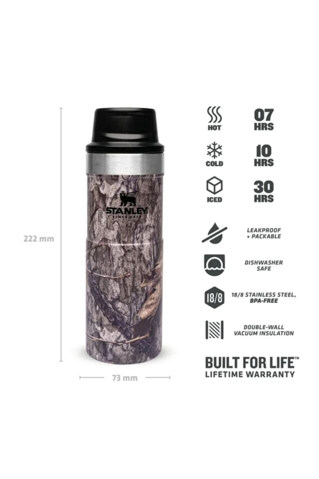 STANLEY 16OZ CLASSIC TRGR-ACTN MUG MOSYOAKCNTRYDNA EU 10-06439-221 AĞAÇ DESENLİ - 0,47 LT