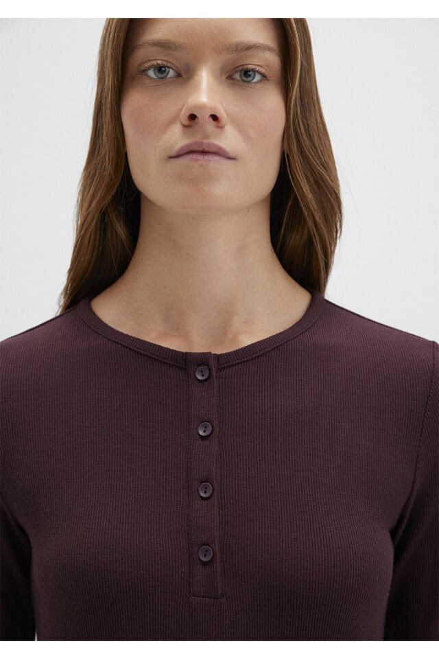 MAVİ KADIN YARIM DÜĞMELİ BASİC Karamel 1613621-70223