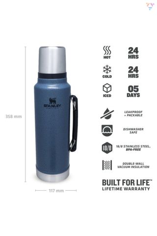 STANLEY 1.1QT CLASSIC VAC BTL H. LAKE EU 10-08266-058 MAVİ - 1 LT