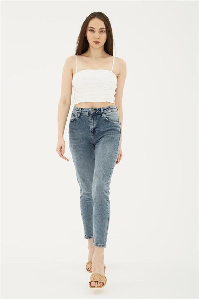 FASHION FRIENDS KADIN DENİM PANTOLON 23Y-PNT0792K1