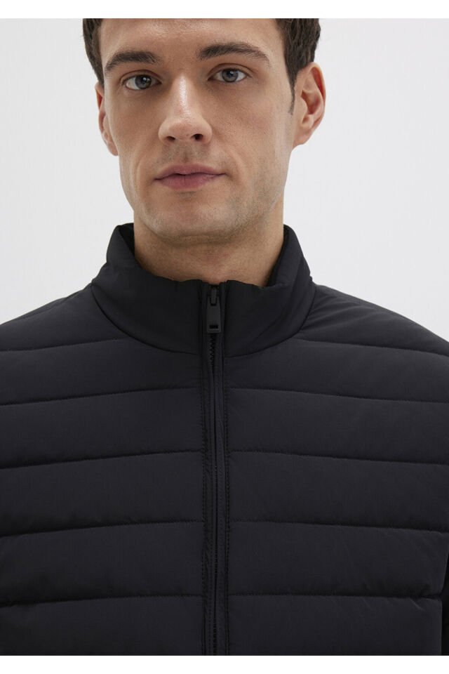 MAVİ ERKEK DİK YAKA CEKET Jet Siyah 0110618-71379