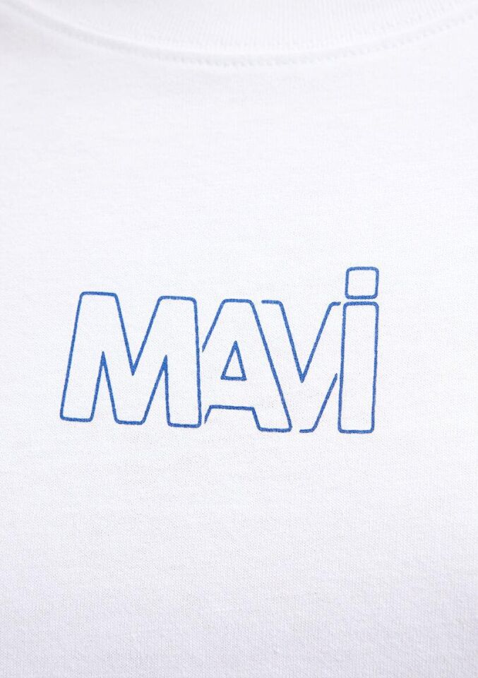 MAVİ KADIN MAVİ LOGO TİŞÖRT Beyaz 1611592-620